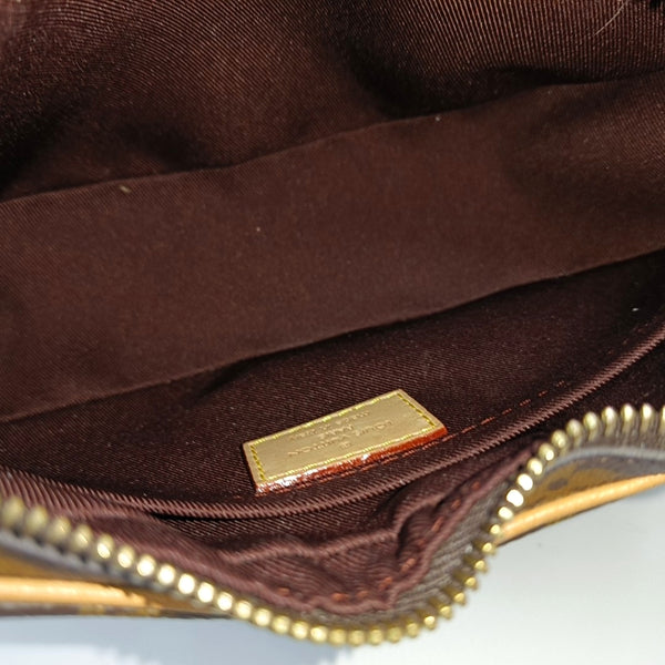 CROISSANT Monogram Coated Canvas Brown