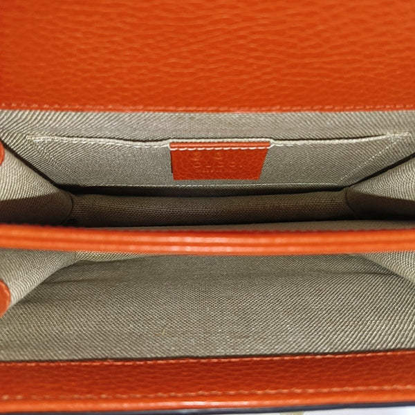 Interlocking G Small Calfskin Orange