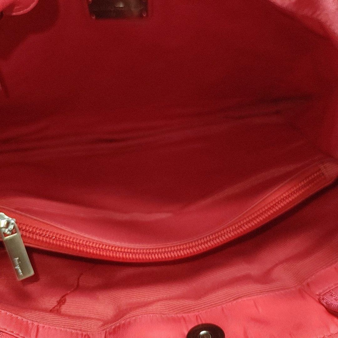 Nylon Top Handle Bag Pink
