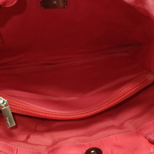 Nylon Top Handle Bag Pink