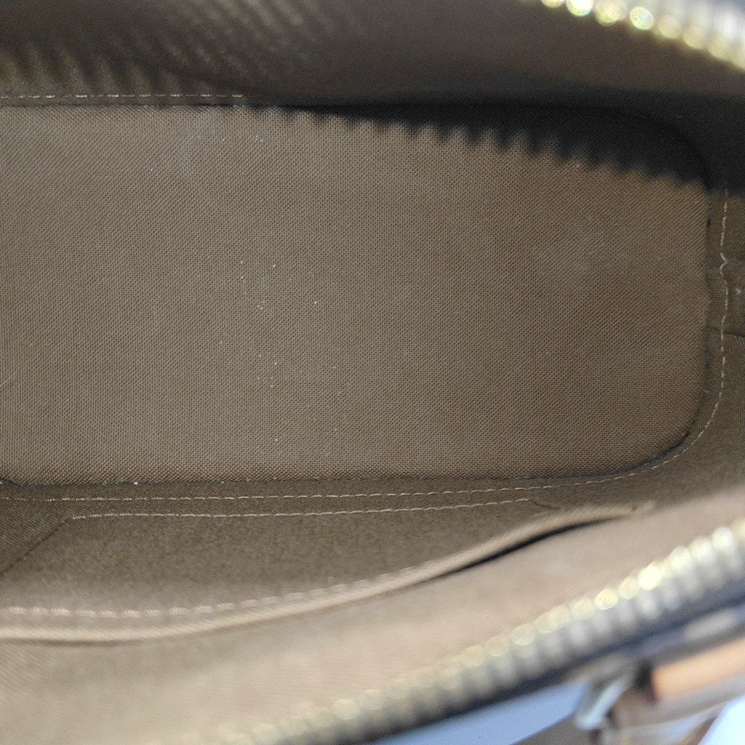 ALMA BB Monogram Coated Canvas Brown