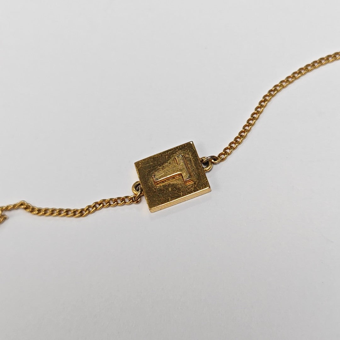 ALPHABET Metal Gold Bracelet