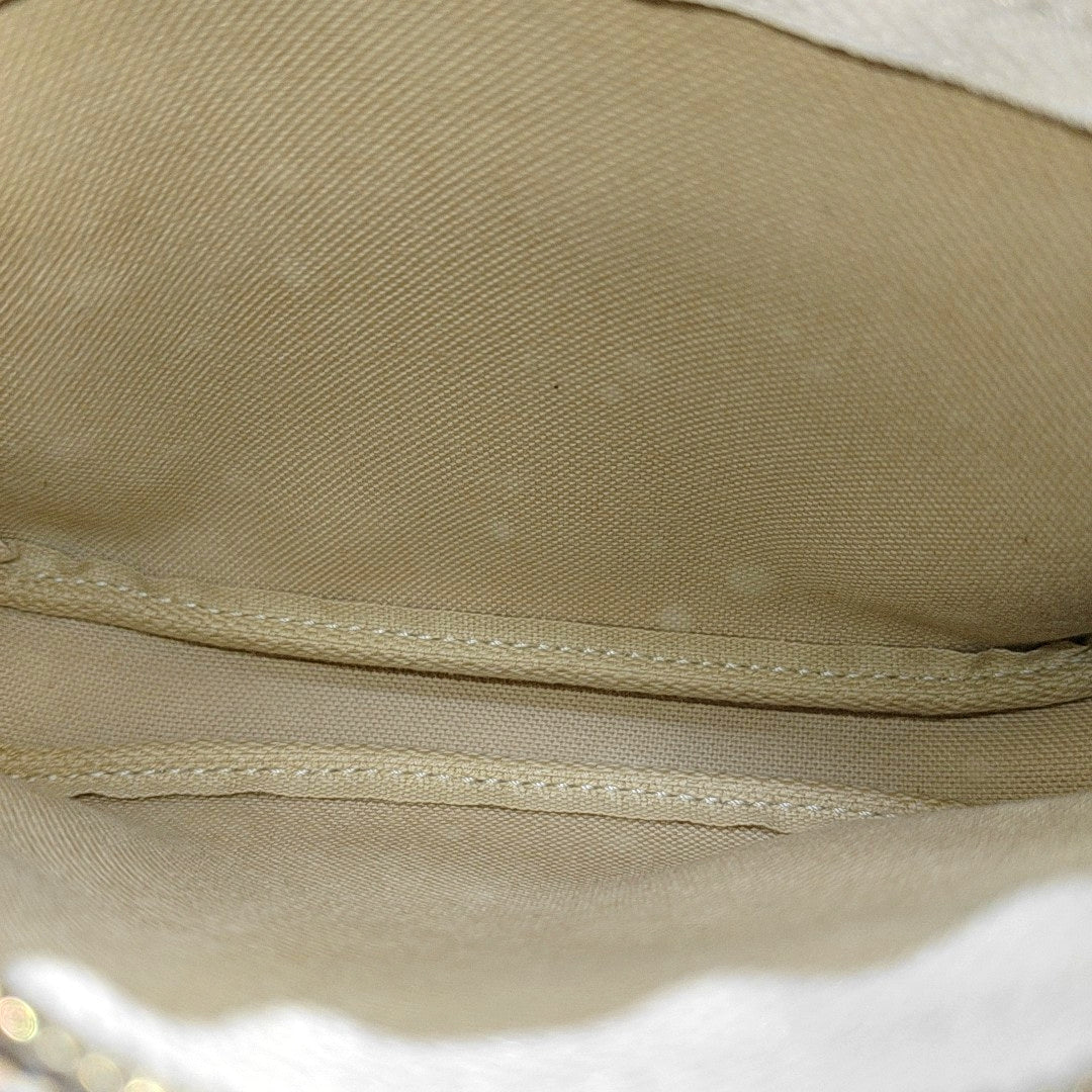 Authenticated pre-owned  ACCESSOIRES Mini Coated Canvas White - Top Handle Bag at Looply