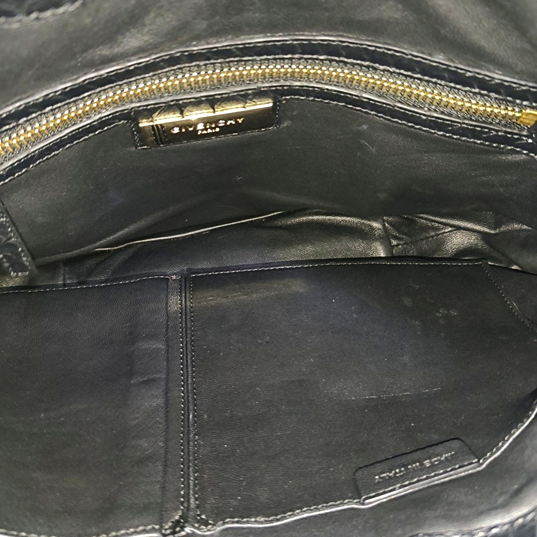 Python Shoulder Bag Black
