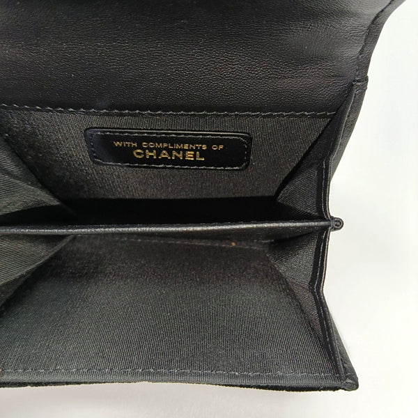 Velvet Card Holder Black