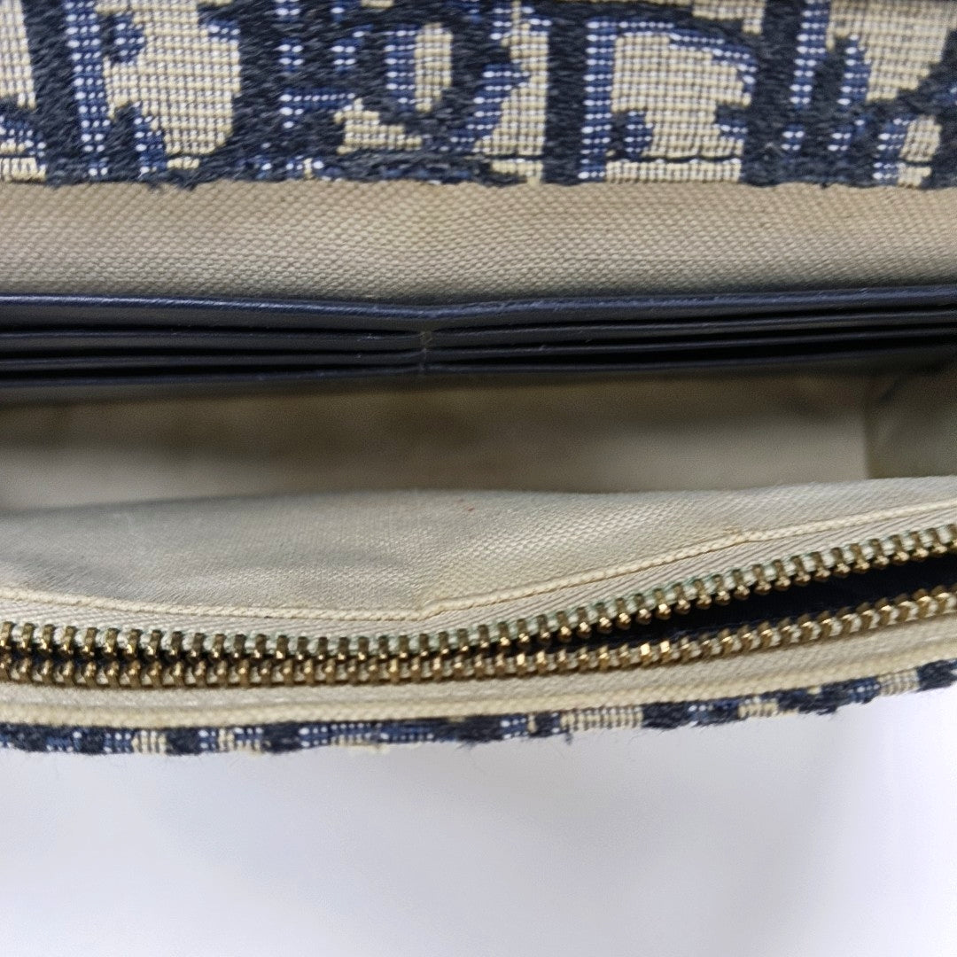 Saddle Mini Oblique Canvas Blue