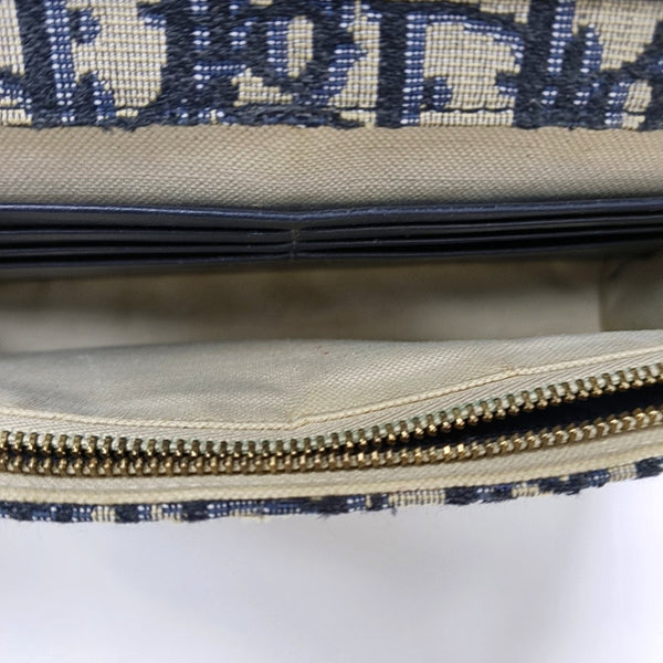 Saddle Mini Oblique Canvas Blue