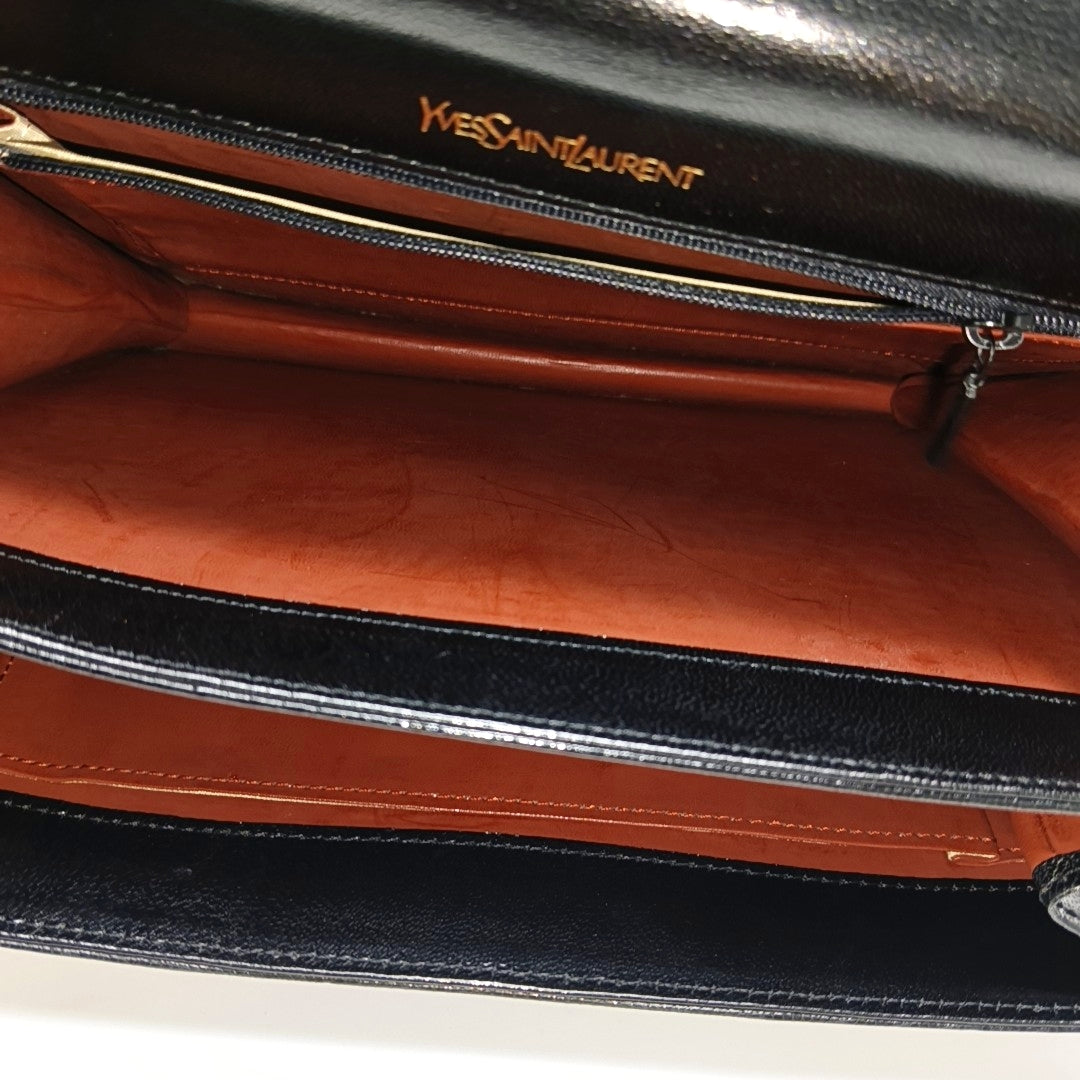 Calfskin Shoulder Bag Black
