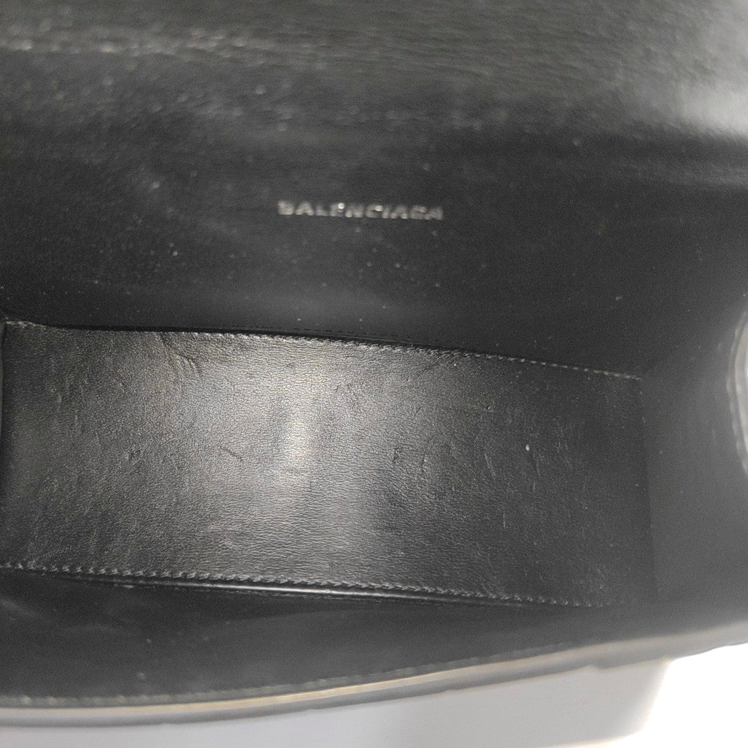 Hourglass Small Calfskin Black