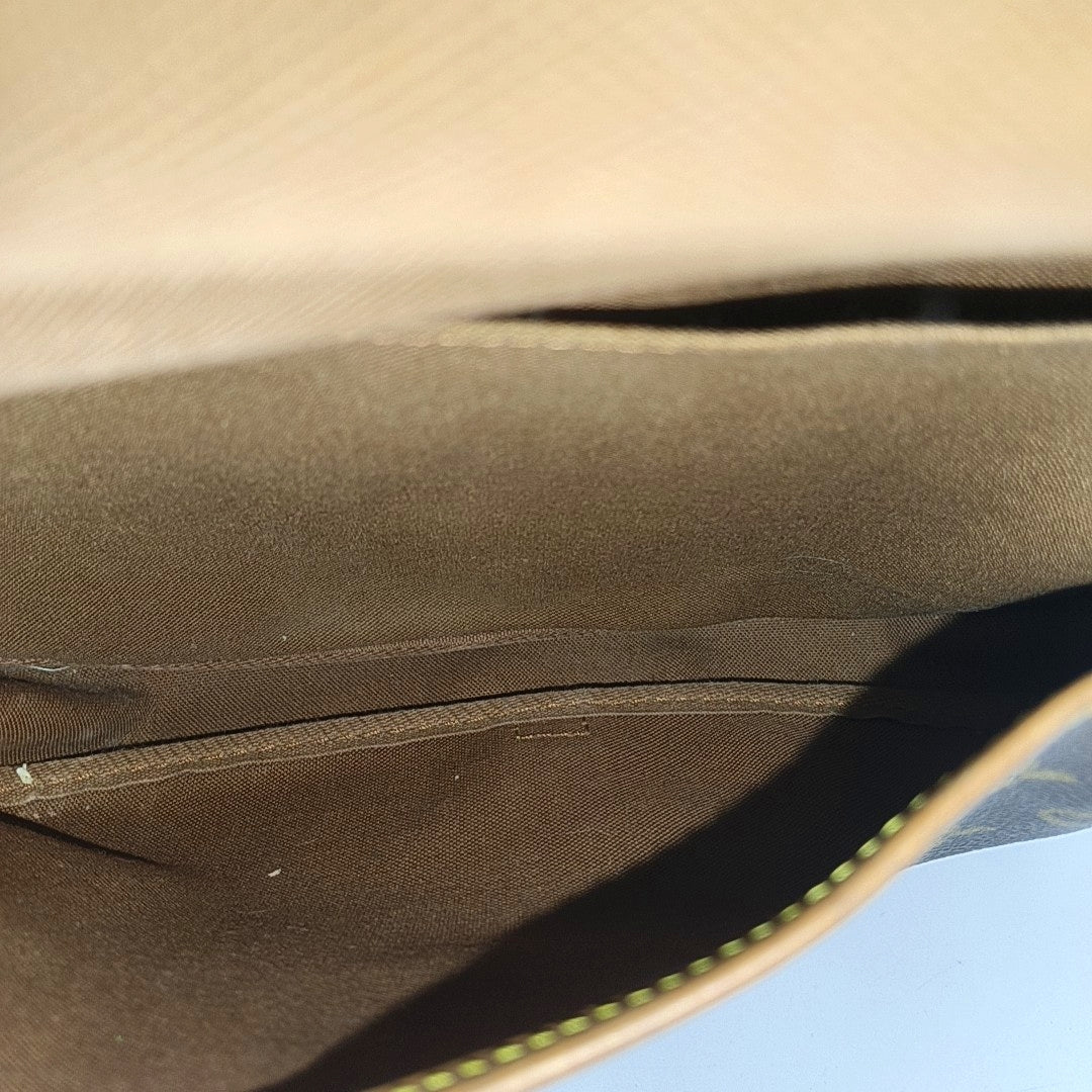 SAUMUR 30 Monogram Coated Canvas Brown