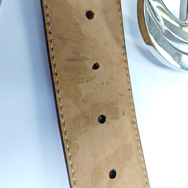 Leather Belt Orange