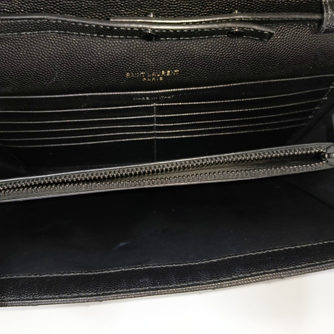 MONOGRAM Medium Chevron Calfskin Black