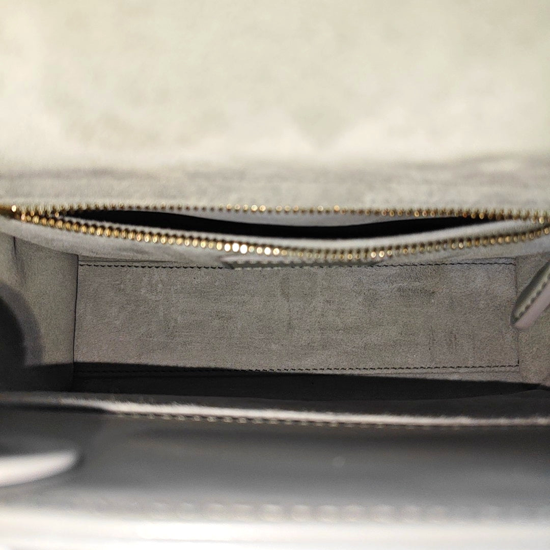 Lady Dior Small Cannage Calfskin Gray