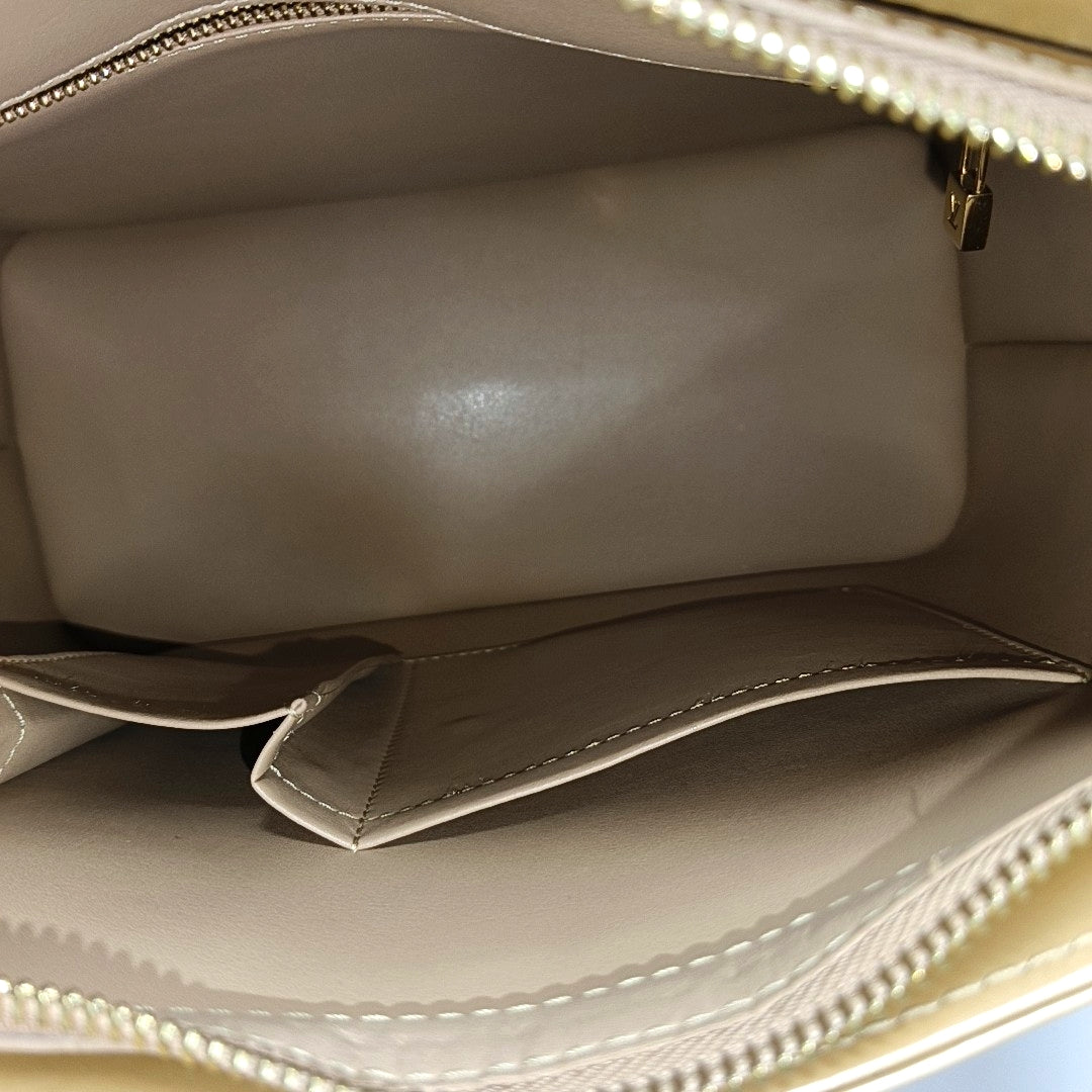HOUSTON Monogram Patent Leather Beige