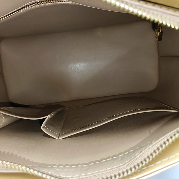 HOUSTON Monogram Patent Leather Beige