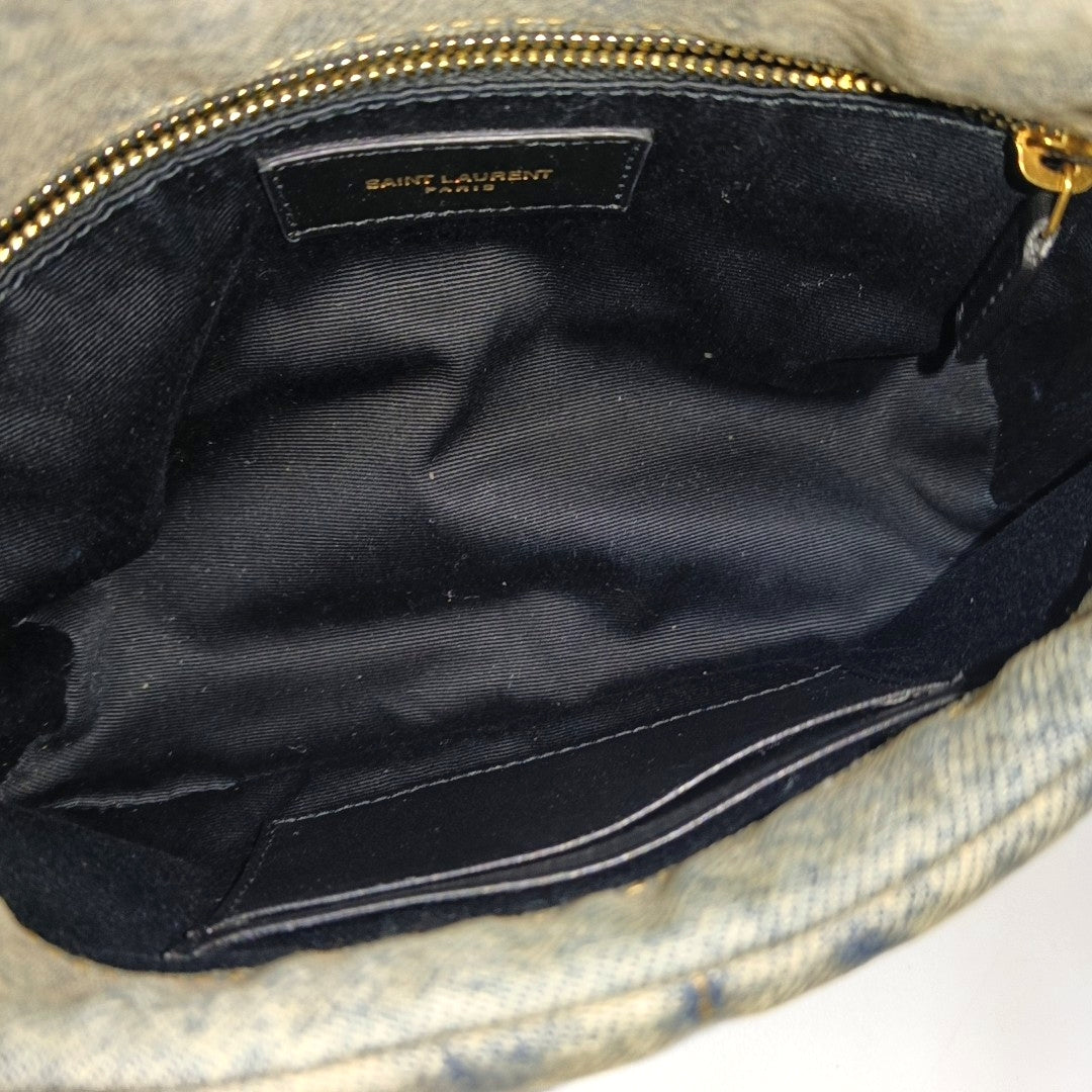 PUFFER Mini Quilted Denim Blue