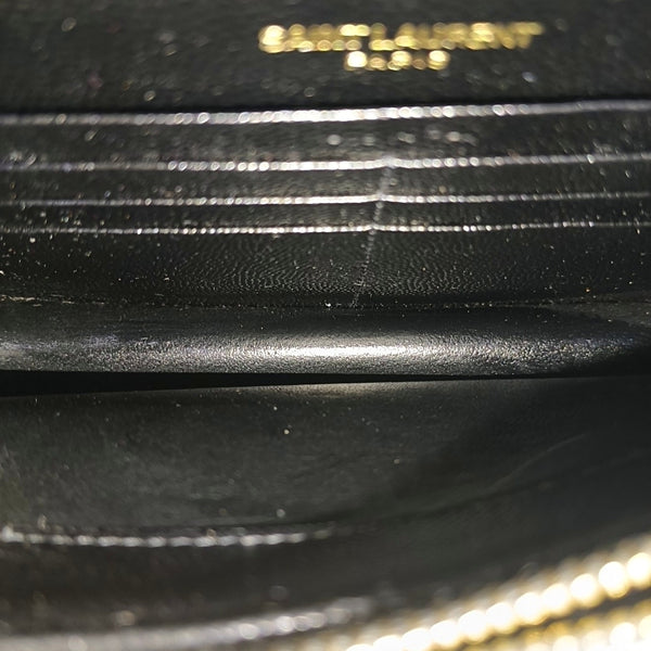 MONOGRAM Chevron Calfskin Black