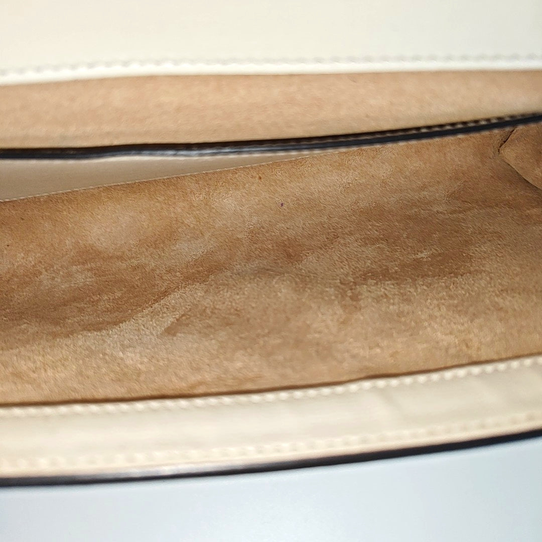 Horsebit 1955 Small Monogram Coated Canvas Beige