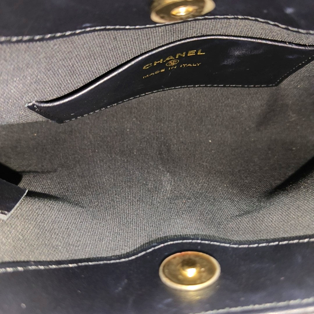 CHANEL 31 Nano Quilted Calfskin Black