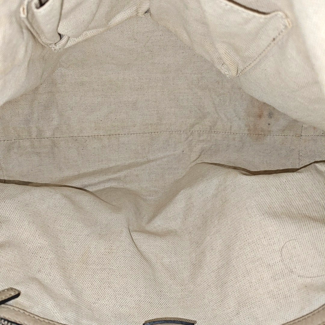 Monogram Canvas Tote Bag Beige