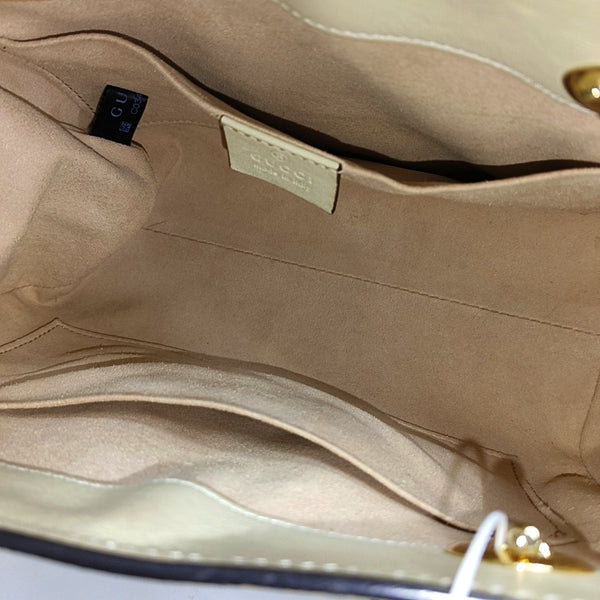 Padlock Small Monogram Coated Canvas Beige