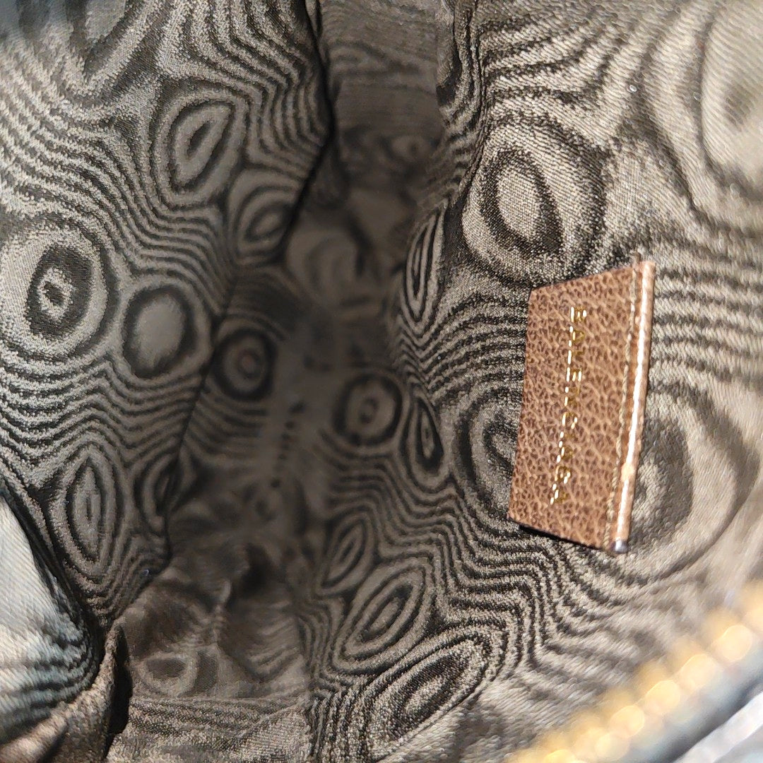 Coated Canvas Crossbody Bag Beige