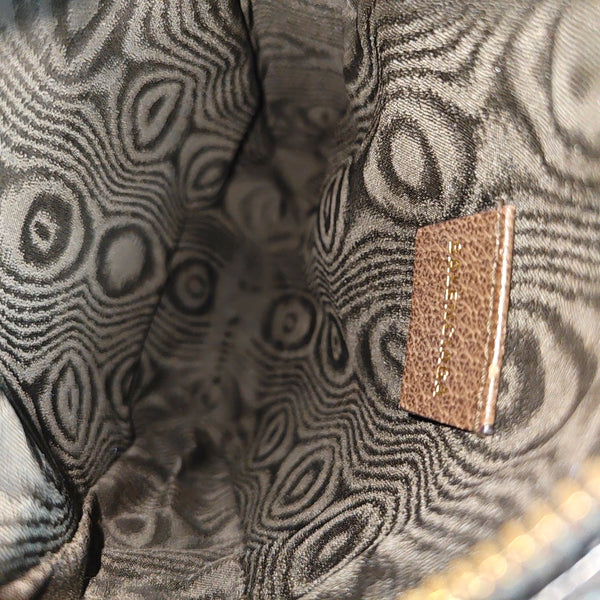 Coated Canvas Crossbody Bag Beige