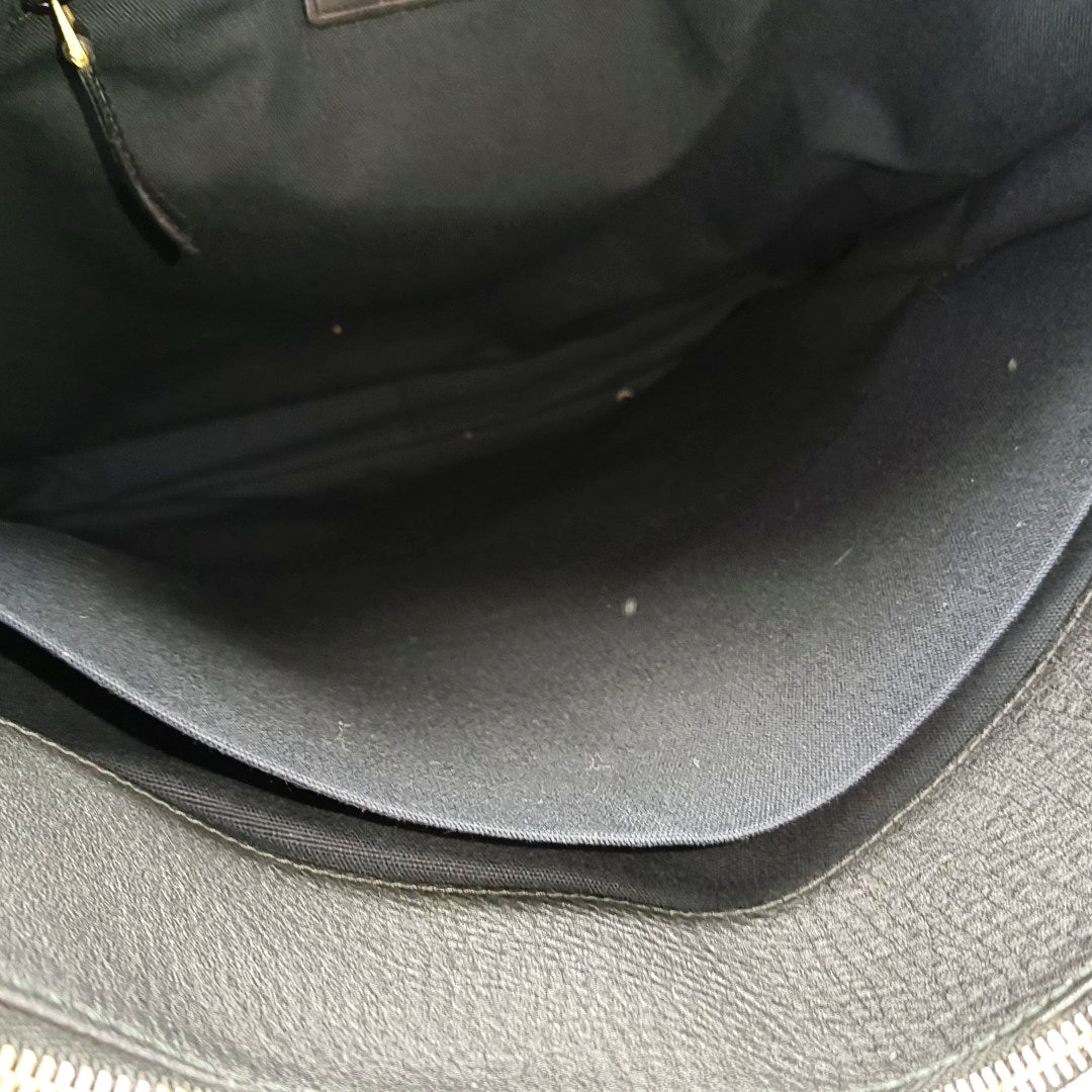 Calfskin Top Handle Bag Black