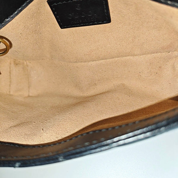 GG Marmont Mini Quilted Calfskin Black