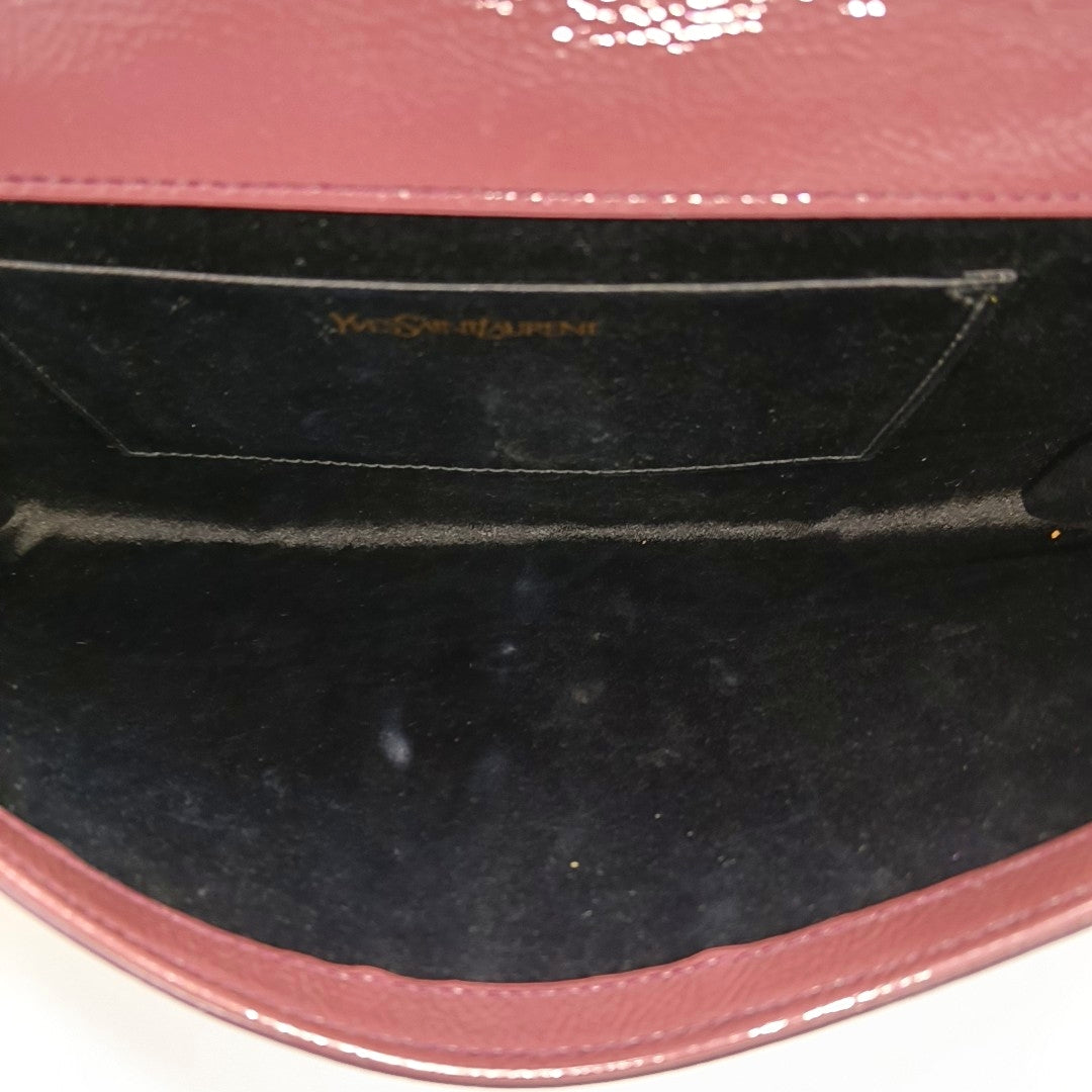 BELLE JOUR Large Quilted Patent Leather Red