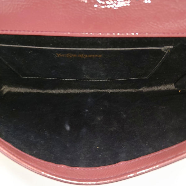 BELLE JOUR Large Quilted Patent Leather Red