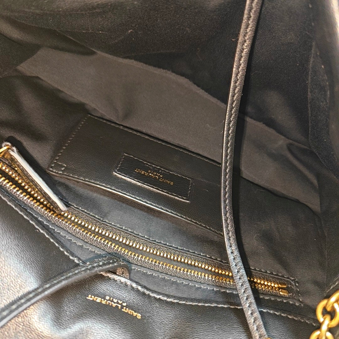 JAMIE Small Quilted Lambskin Black