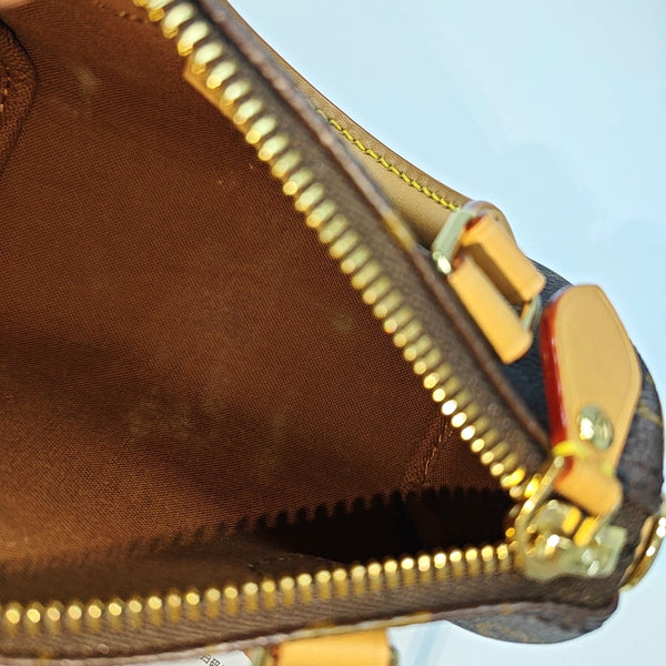 SPEEDY Nano Monogram Coated Canvas Brown