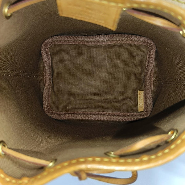 NÉONOÉ Nano Monogram Coated Canvas Brown