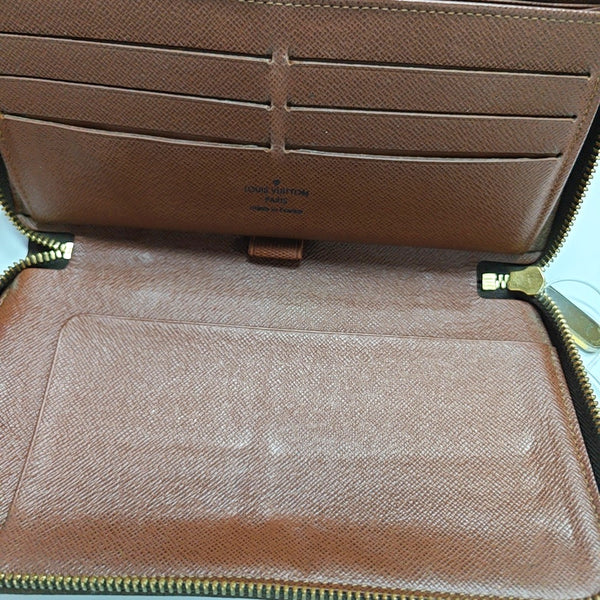 ZIPPY Monogram Coated Canvas Brown Wallet