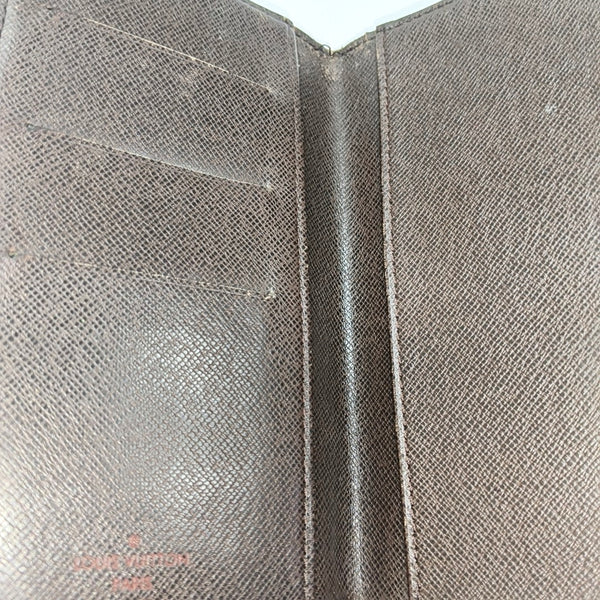 JAMES Damier Ebene Coated Canvas Brown Wallet