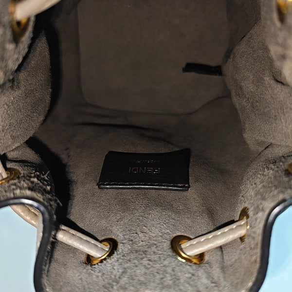 Authenticated pre-owned  Mon Tresor Mini Calfskin Gray - Bucket Bag at Looply