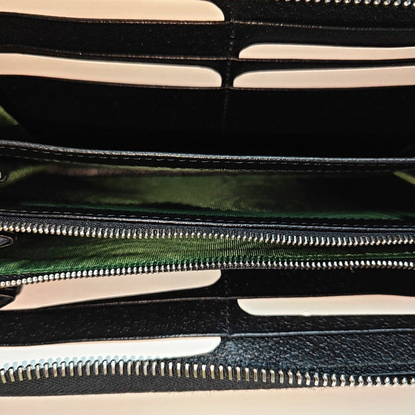 Ophidia Mini Calfskin Black Wallet