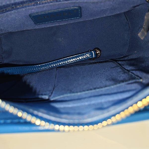 Authenticated pre-owned  GABRIELLE Small Quilted Calfskin Blue - Shoulder Bag at Looply
