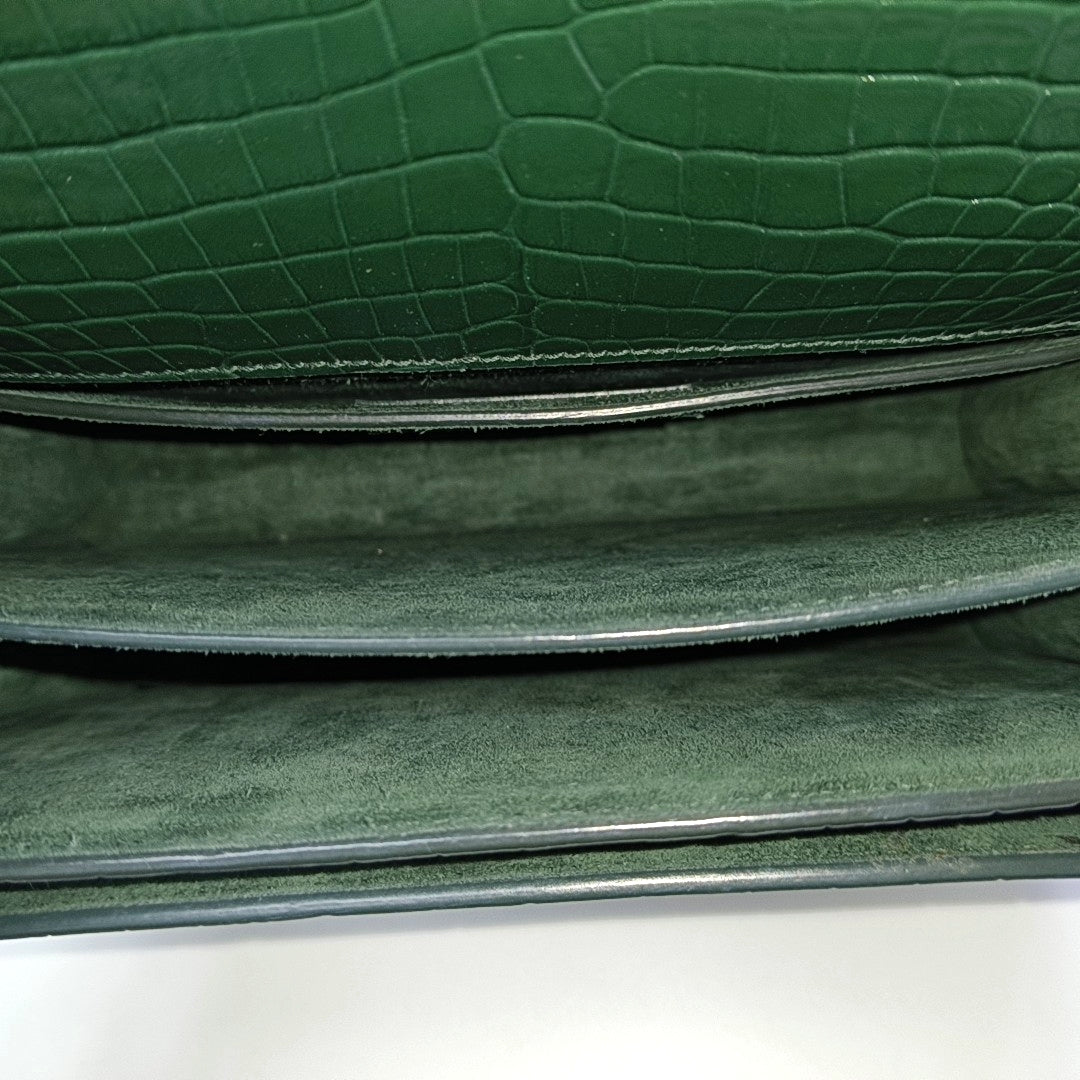 SUNSET Medium Calfskin Green