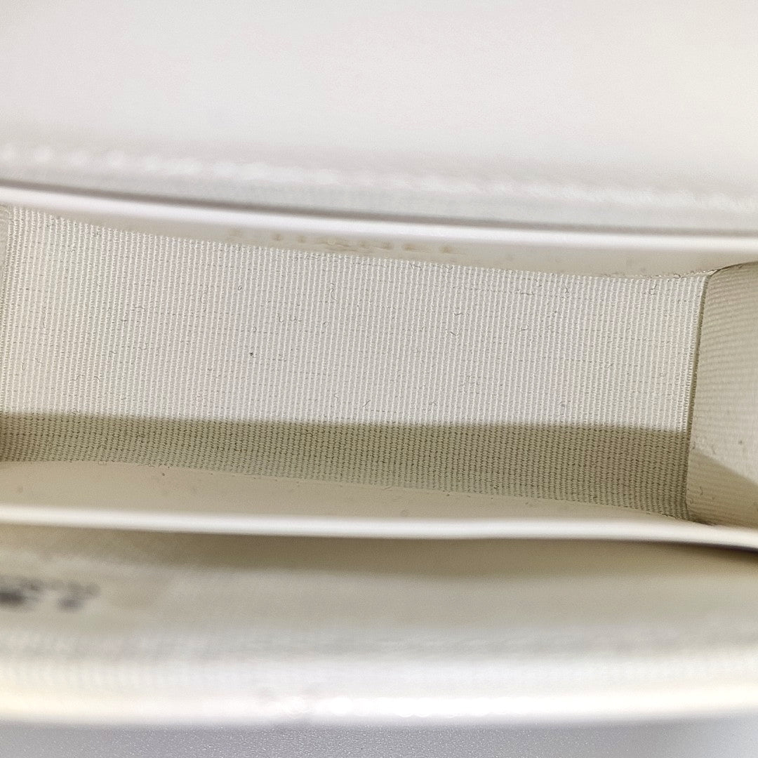 Quilted Grained Calfskin White