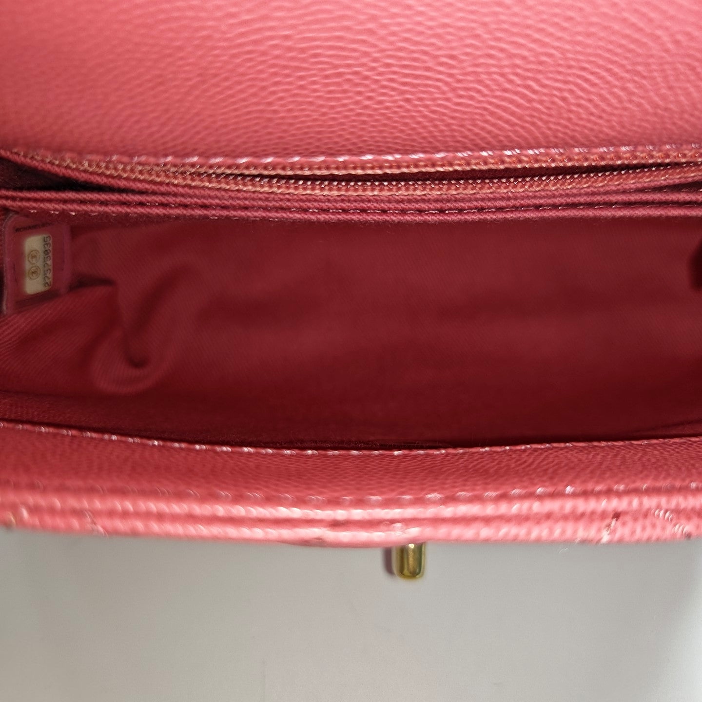 COCO HANDLE Small Quilted Grained Calfskin Pink