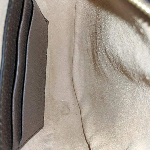 Ophidia Mini Monogram Coated Canvas Beige