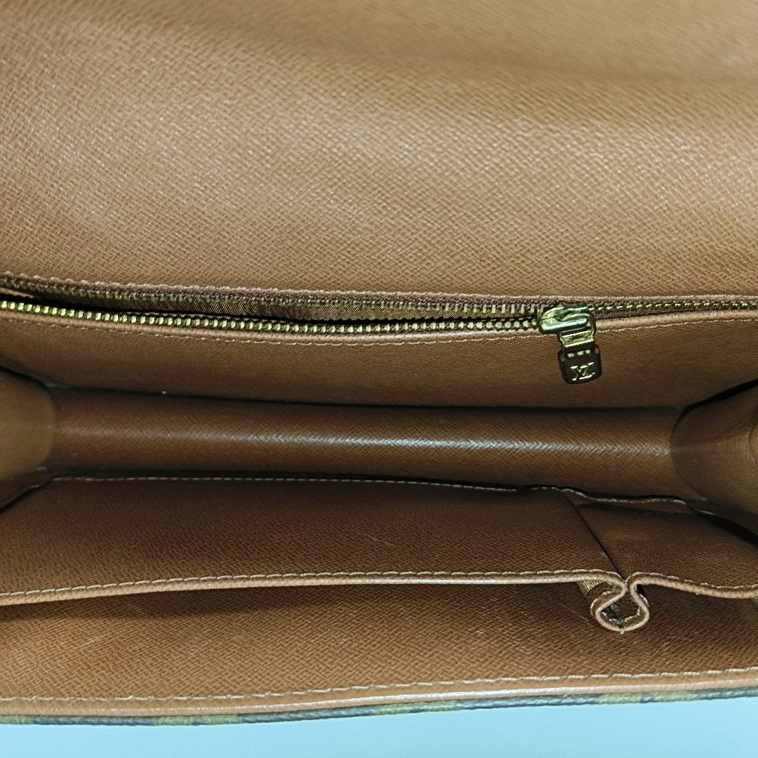 DAME Monogram Coated Canvas Brown