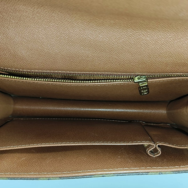 DAME Monogram Coated Canvas Brown