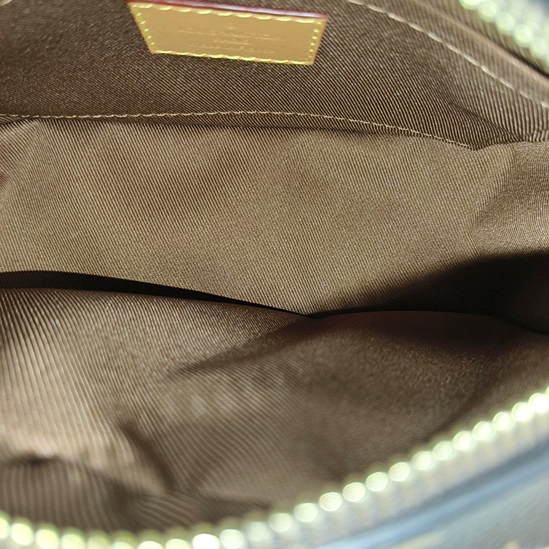 SOFT TRUNK Mini Monogram Coated Canvas Brown