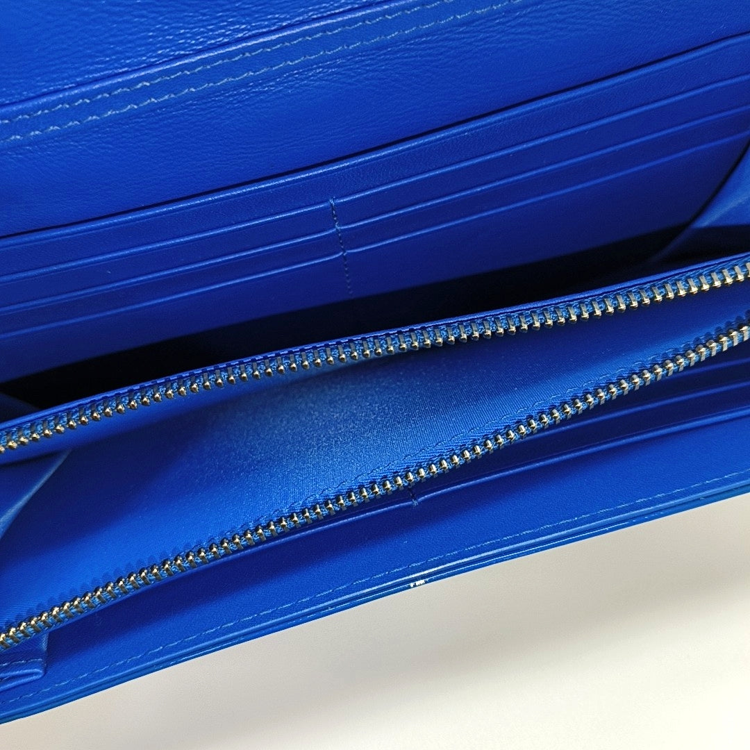 Lady Dior Small Cannage Patent Leather Blue
