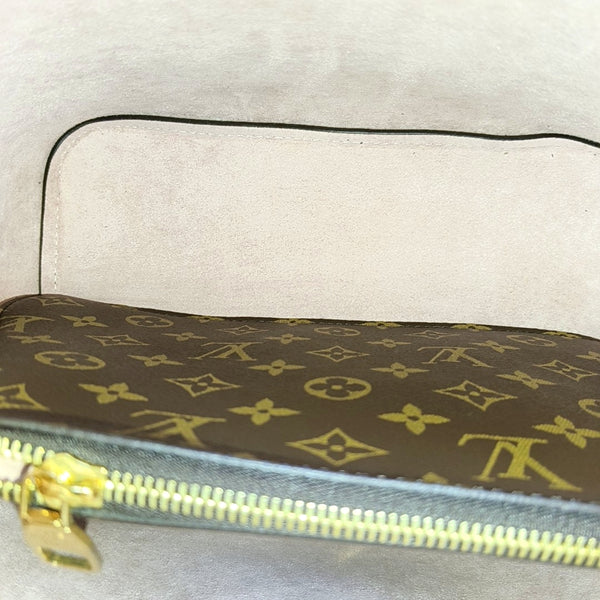 NÉONOÉ MM Monogram Coated Canvas Brown