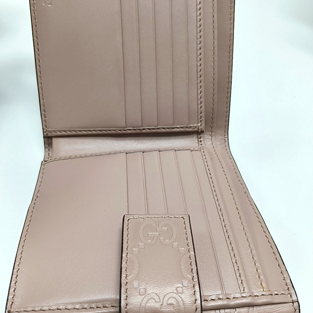 Monogram Calfskin Wallet Pink