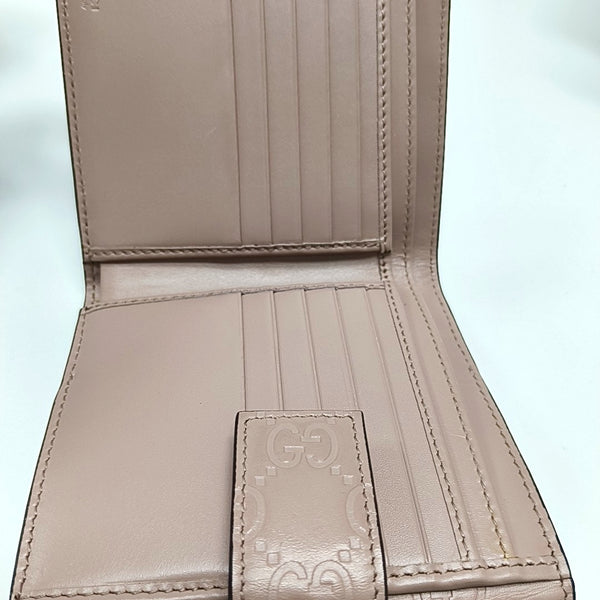 Monogram Calfskin Wallet Pink